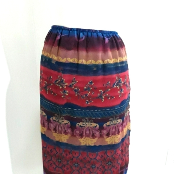 Kathie Lee Collection lining floral print skirt size Medium - Picture 5 of 8